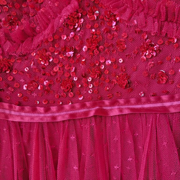 Needle & Thread Maybelle Bodice v neck ankle gown - Picture 5 of 16